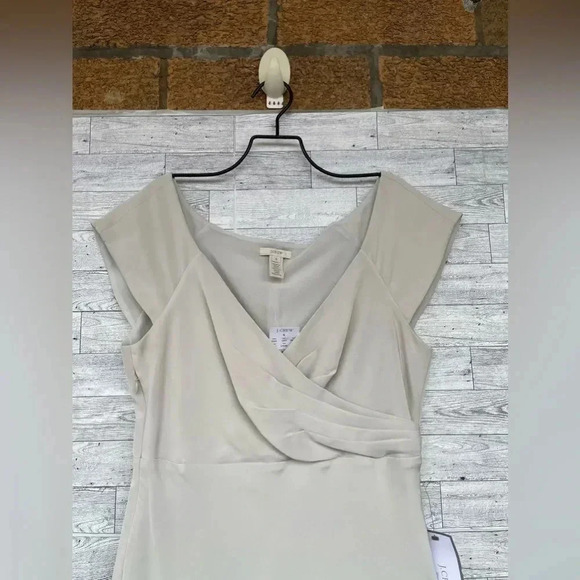 J.Crew Wedding Collection Champagne-Colored Dress Sz  8 - Picture 5 of 13